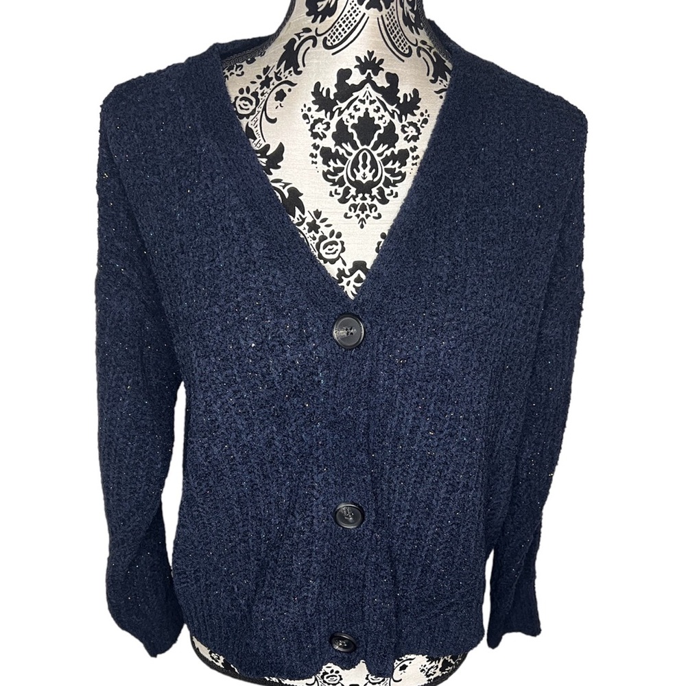 Maurices Solid Metallic Button Down Cardigan - image 3